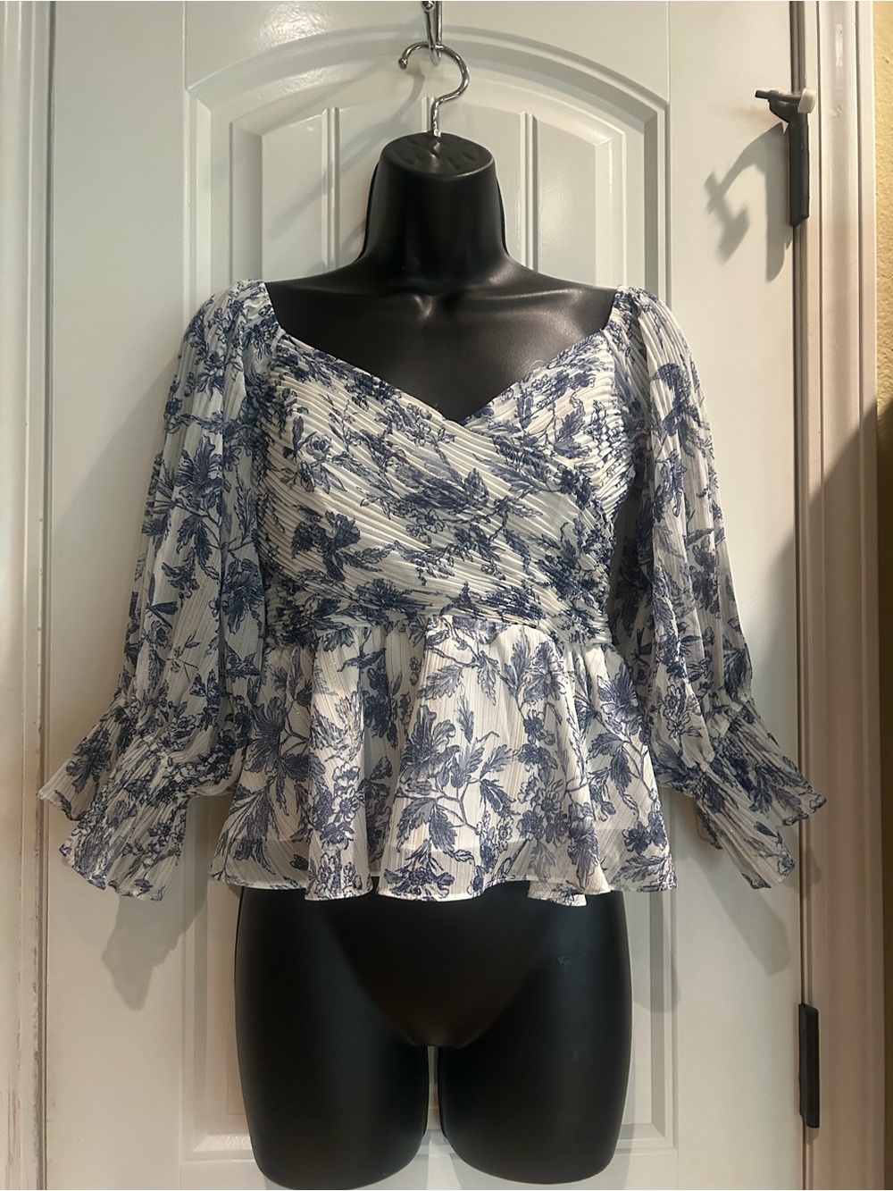 Express Floral Off the Shoulder Peplum Top